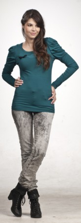 REF 1062 - Blusa visco pregas manga.